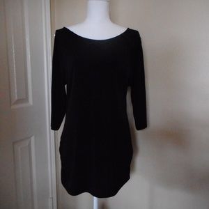 INC black tunic with ruching